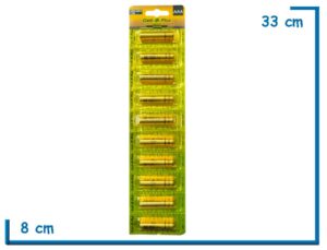 CELL-O-PLUS GOLD ALCALINA 1.5V AAA BLISTER X10