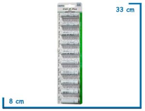 CELL-O-PLUS ECO ALCALINA 1.5V AA BLISTER X10