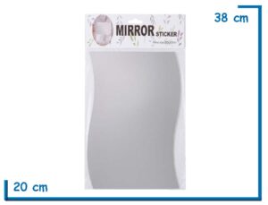 MIRROR STICKER ONDULADO ESPEJO ADHESIVO 20X30CM
