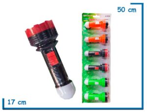 SUPER BRIGHT LED TORCH LINTERNA 14CM BLISTER VERDE X6