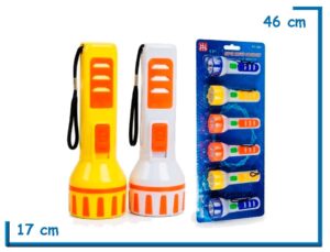 SUPER BRIGHT LED TORCH LINTERNA 13CM BLISTER AZUL X6