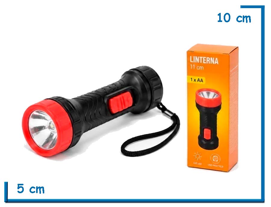 SUPER BRIGHT LED LIGHTS LINTERNA 10CM EN CAJA