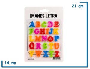 IMANES LETRA 26 PZS EN BLISTER