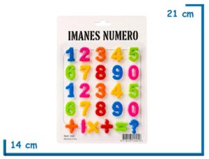 IMANES NUMERO 26 PZS EN BLISTER