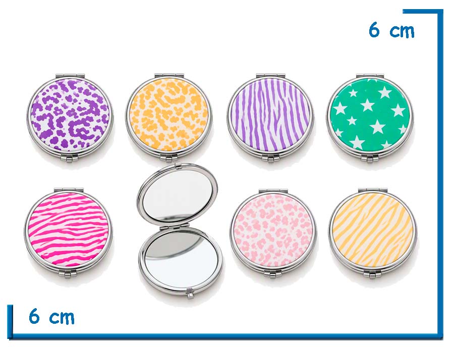 ESPEJO CARTERA REDONDO 6CM GRAN SURTIDO