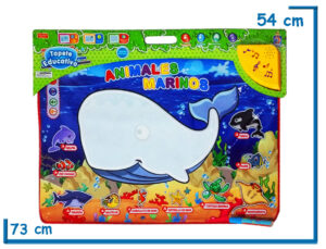 ZHORYA ALFOMBRA MUSICAL ANIMALES MARINOS 40X70CM