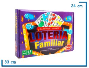 INKDROP LOTERIA FAMILIAR 48 CARTONES 96 BOLILLAS