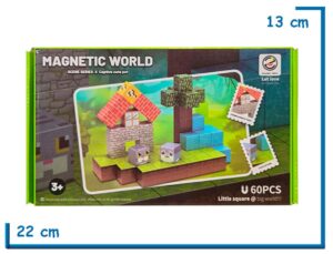 JIAZHI TOYS MAGNETIC WORLD BLOQUES MAGNETICOS 60PZS