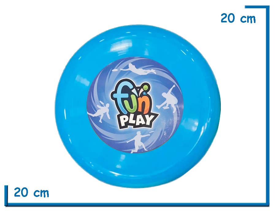 FUN PLAY DISCO VOLADOR CELESTE 20CM