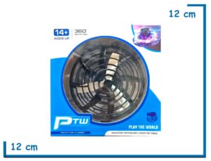 PTW TROMPO SPINNER NEGRO CON LUZ CARGA USB