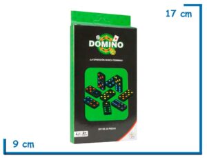 KIDS CLUB DOMINO FICHAS NEGRAS PUNTOS DE COLORES 28 PZS