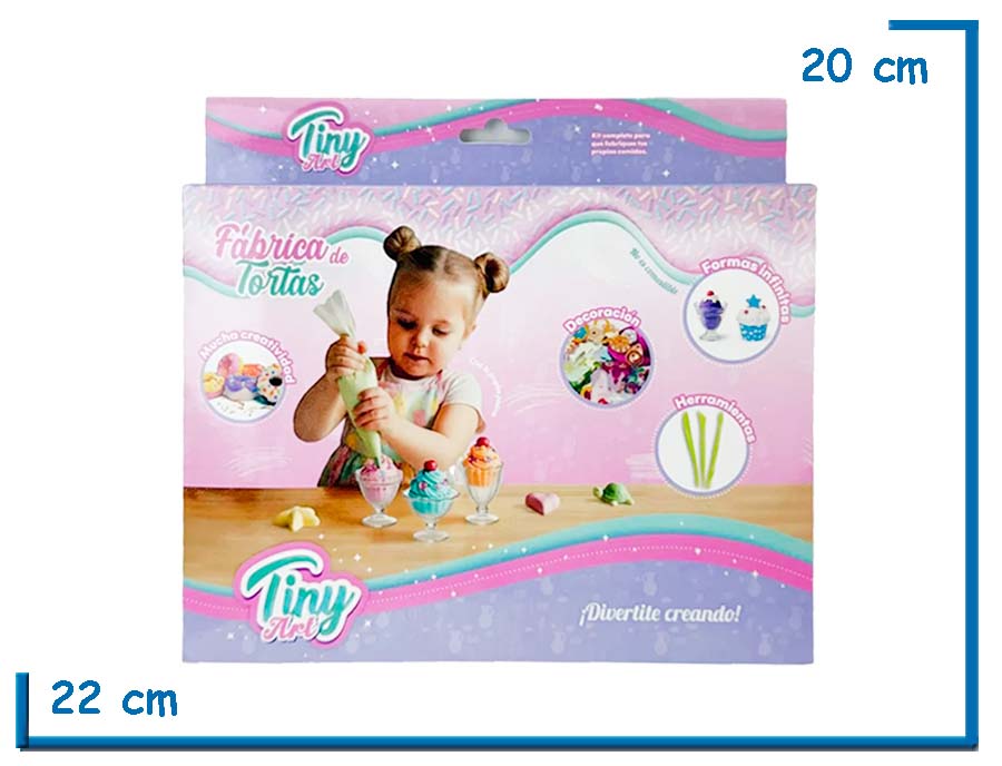 TINY ART FABRICA DE TORTAS ICE CREAM CON ACCESORIOS