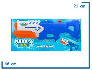 BASE-X SPLASH WATER PUMP AZUL PISTOLA DE AGUA 45CM EN CAJA