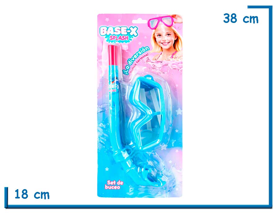 BASE-X SPLASH SET DE BUCEO CELESTE EN BLISTER
