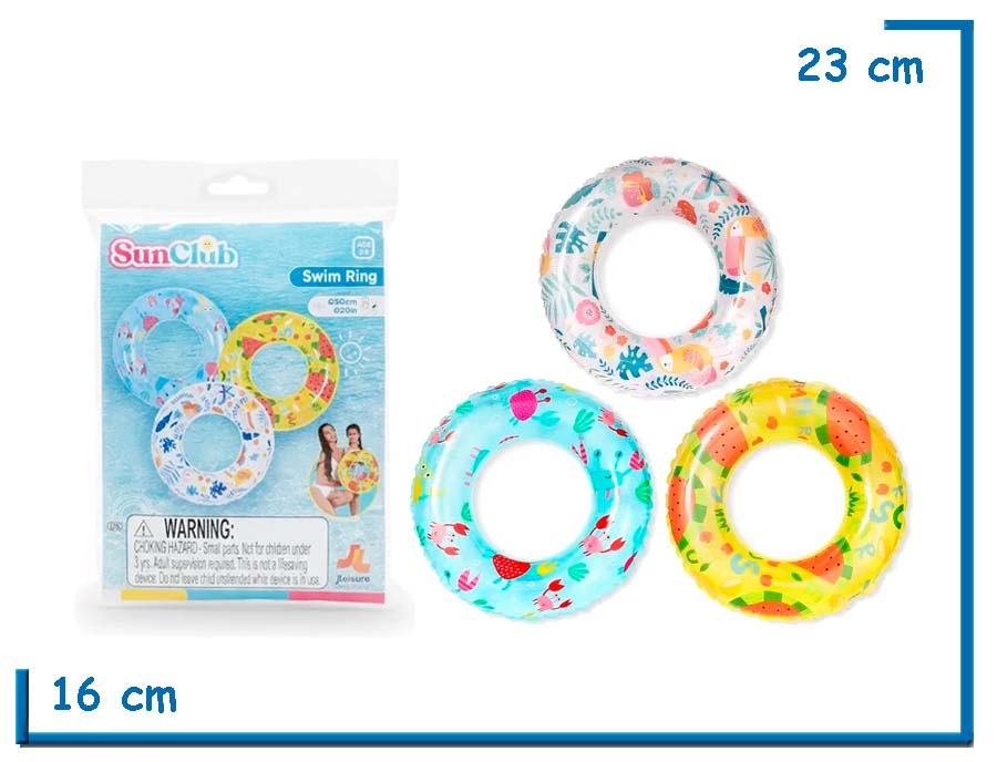 SUN CLUB SUMMER RING SALVAVIDAS SURTIDO 50CM