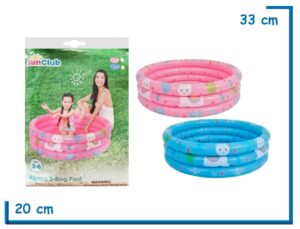 SUN CLUB ALPACA 3-RING POOL PILETA 3 ANILLOS SURTIDA100X30CM