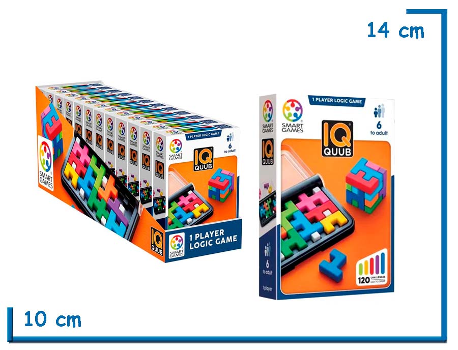 SMART GAMES IQ QUUB 1 PLAYER LOGIC GAME