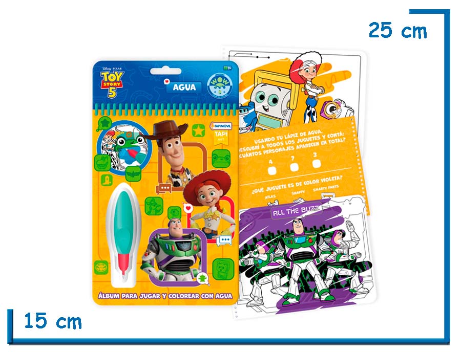 TOY STORY 5 AGUA WOW! COLOREA CON AGUA