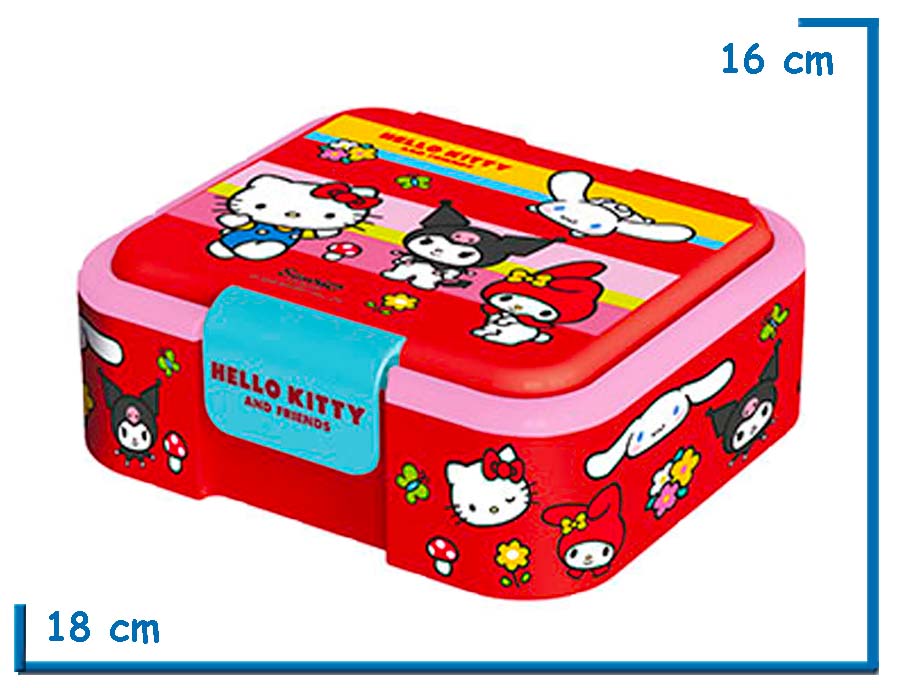 HELLO KITTY LUNCHERA SUPREME MULTI COMPARTIMIENTO