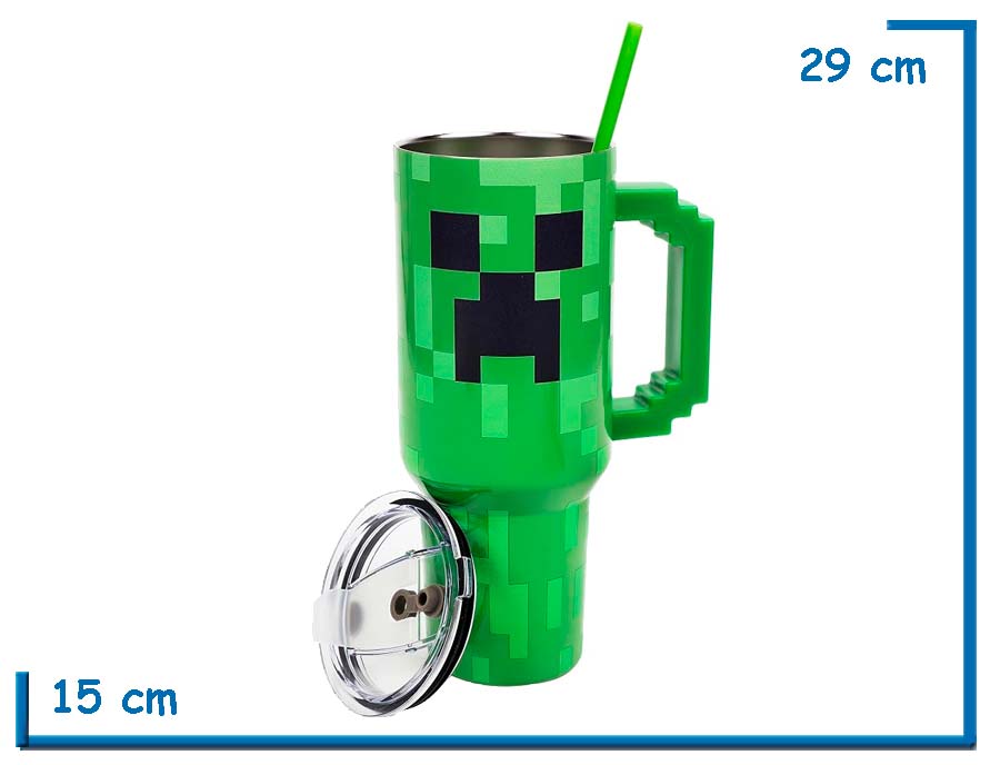 MINECRAFT TUMBLER COOL EASY XL CHARACTER HANDLE 770ML