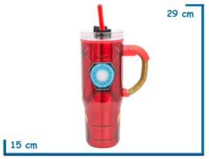 AVENGERS IRON MAN TUMBLER COOL EASY XL CHARACTER HANDLE 770ML