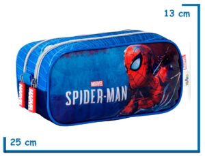 PORTALAPIZ DOBLE SPIDER-MAN AZUL ADVANCED SUIT